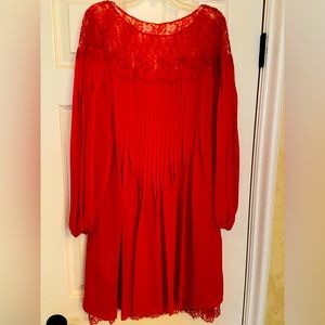 The Kooples Red Lace Dress